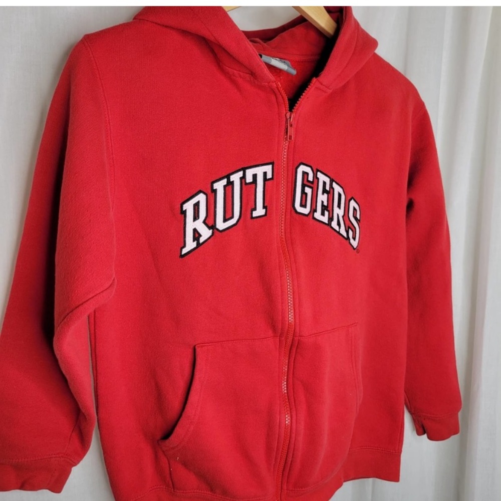 Rutgers Vintage Youth Full Zip Sweatshirt, L